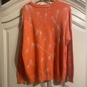 NWT BP. Pullover Orange with White Accents Sweater Sz 2X